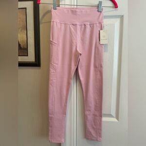 We Wander Pink Side Pocket Active Leggings